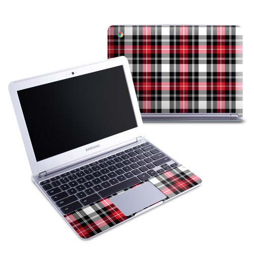 DecalGirl SCB1-PLAID-RED Samsung 11.6 in. Chromebook Skin - Red Plaid