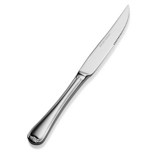 Bon Chef S915 Renoir Euro Solid Handle Steak Knife, Pack of 12