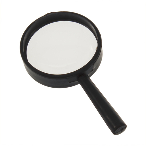 1pc high quality black Reading 5X Magnifier Hand