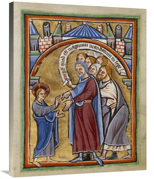 Global Gallery GCS-457574-2835-142 28 x 35 in. Christ Among the Doctor