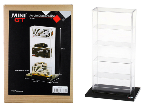 5 Car Acrylic Display Show Case Small \Mini GT\" for 1/64 Scale Model