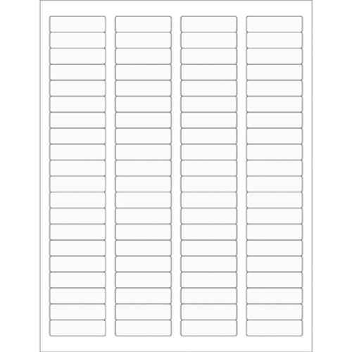 Box Partners LL220CL 1.75 x 0.5 in. Clear Rectangle Laser Labels - Pac