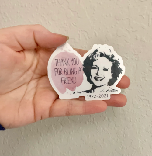 Betty White Sticker/Magnet- Golden Girls