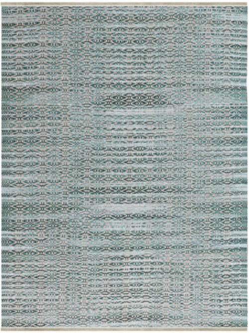 5 x 8 ft. Zola Modern Design Flat-Weave Rug, Aqua