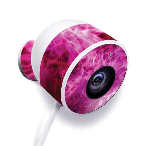 MightySkins NECAOUT-Red Mystic Flames Skin for Nest Cam Outdoor Securi