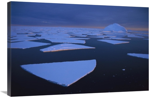Global Gallery GCS-451553-2436-142 24 x 36 in. Broken Fast Ice Under M