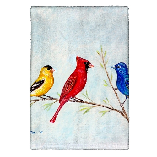 Betsy Drake KT298 Three Birds Kitchen Towel