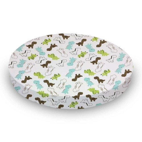 SheetWorld Fitted Round Crib Sheet - 100% Cotton Jersey - Baby