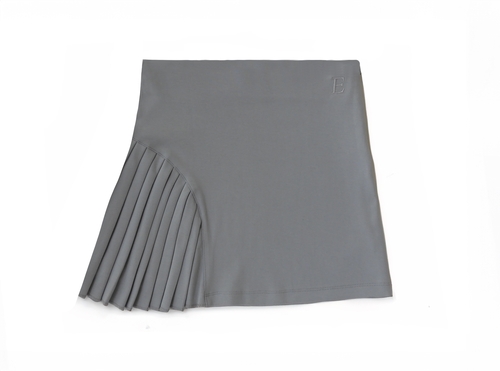 HALF-PLEATED MINI SKIRT 