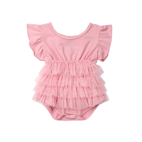 2019 Cute Newborn Tulle Romper Infant Baby Girl