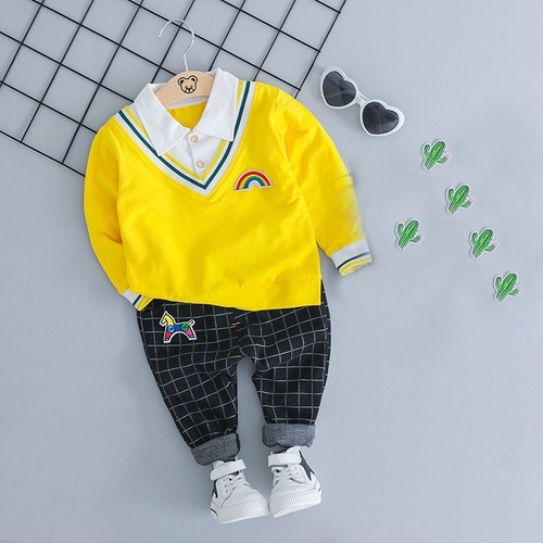 Turn Down Collar Toddler Kids Baby Boys Gentleman