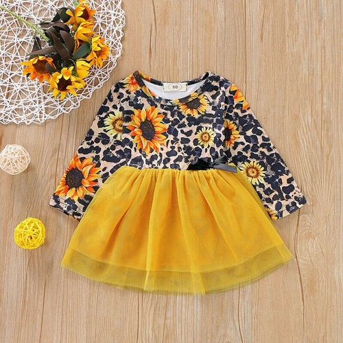 Pudcoco Autumn Kids Baby Girl Dress Lace Tulle