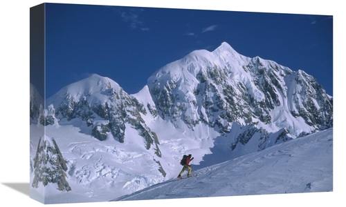 Global Gallery GCS-453477-1218-142 12 x 18 in. Skiier Nearing Von Bulo
