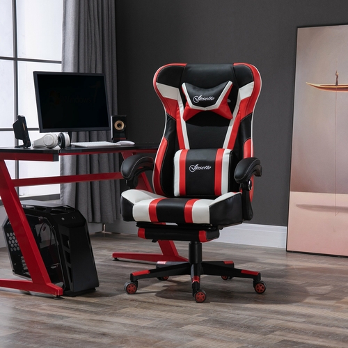 High Back Racing Gaming Chair Reclining w/ Pillow Lumbar Height