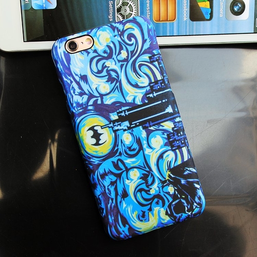 Batman in Starry Night iPhone Case