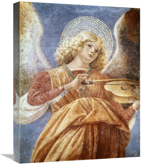 Global Gallery GCS-281934-22-142 22 in. Music Making Angel with Violin