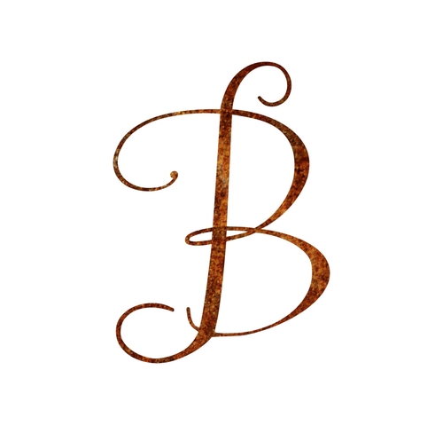 Precision Metal Art INITIAL-B-30PAT 30 in. Initial Monogram Letter B S