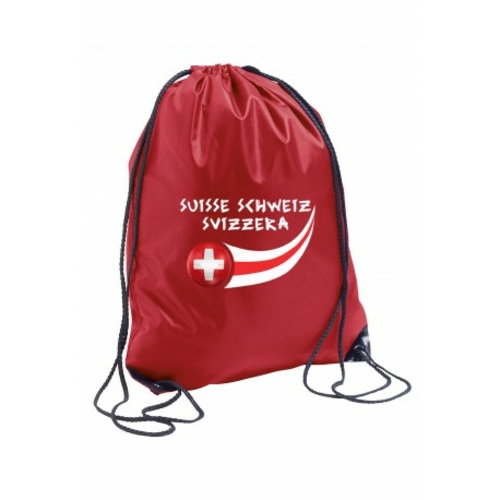 Supportershop SUIGYM Switzerland Gymbag - red