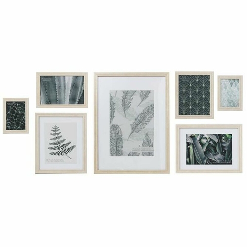 Photo frame DKD Home Decor 48 x 6 x 34 cm Crystal Natural Paper