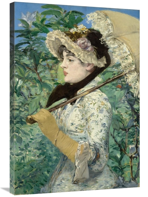 24 x 36 in. Le Printemps - Jeanne Demarsy Art Print - Edouard Manet