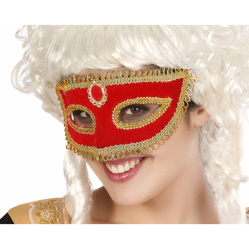 Blindfold Red Golden Venetian