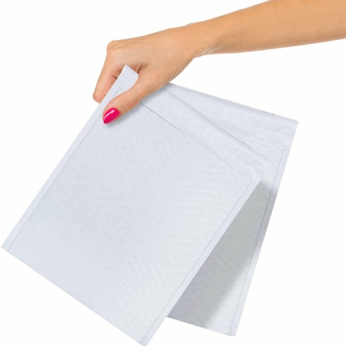 250 Pack Poly Bubble Mailers 6.5 x 10 Airjacket Padded Envelopes White
