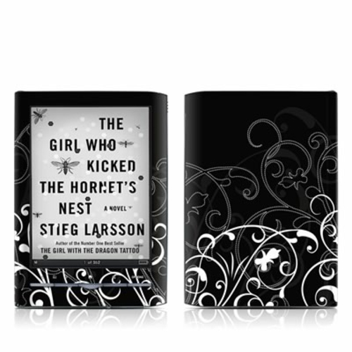 DecalGirl SR65-BWFLEUR Sony Reader Touch Edition Skin - B&W Fleur