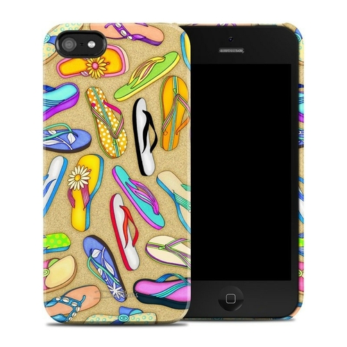 DecalGirl AIPSECC-FLIPFLOP Apple iPhone SE Clip Case - Flip Flops