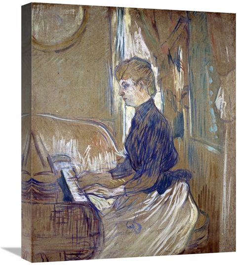 Global Gallery GCS-278174-22-142 22 in. At the Piano, Madame Julie