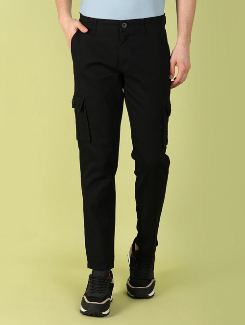Men’s Cotton Cargo Pants (Color black) (Size 30)