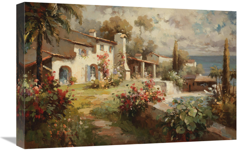 Global Gallery GCS-132546-1624-142 16 x 24 in. Villa by the Sea Art Pr