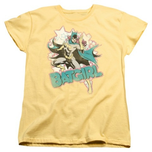 Trevco Dc-I Am Batgirl - Short Sleeve Womens Tee - Banana- Medium