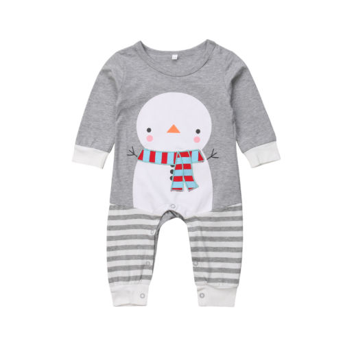 Cute Toddler Baby Boy Girl Xmas Romper 