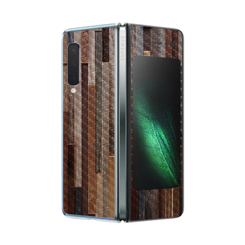 MightySkins CF-SAGFO-Woody Carbon Fiber Skin for Samsung Galaxy Fold -