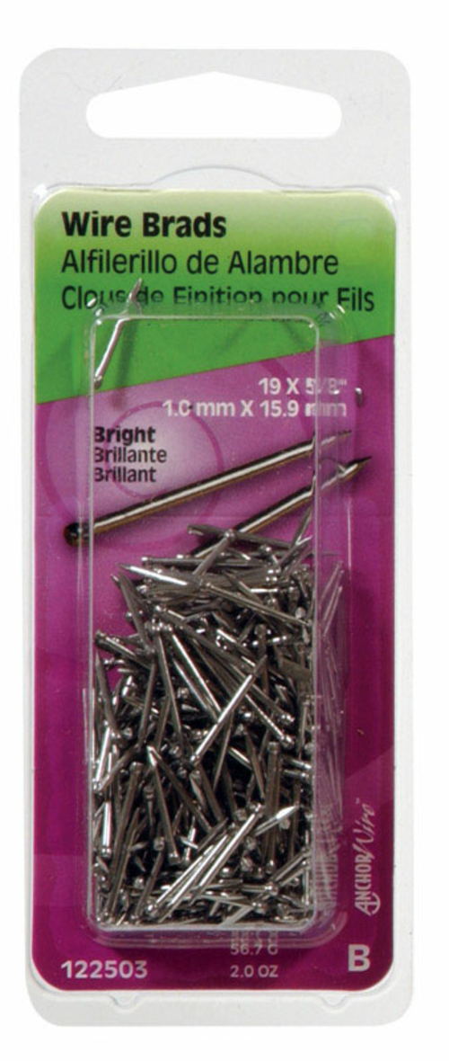 Hillman 5330147 0.62 in. Bright Steel Brad Nail