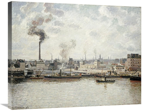 Global Gallery GCS-267026-30-142 30 in. Quay at Saint-Sever, Rouen