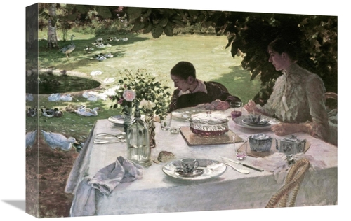 Global Gallery GCS-281968-22-142 22 in. Lunch in the Garden Art Print 