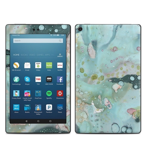 DecalGirl AKHD87-ORGBLUE Amazon Kindle Fire HD8 2017 Skin - Organic In