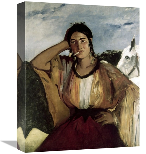 Global Gallery GCS-278365-16-142 16 in. Gypsy with a Cigarette - India