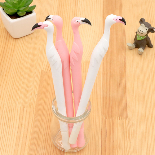 2Pcs/set Cute Creative Flamingo Gel Pen 0.5mm