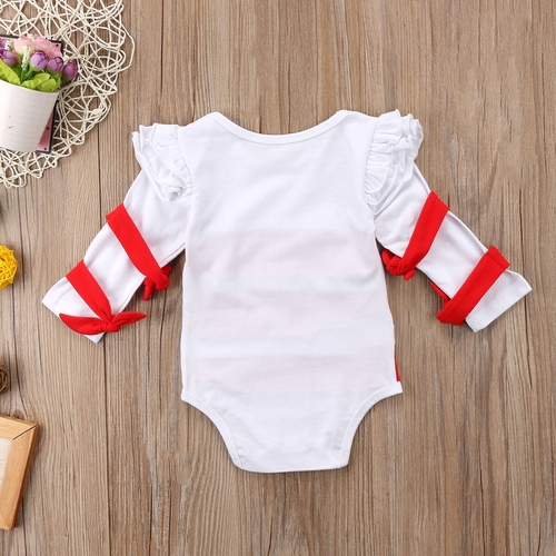 Newborn Baby Boys Girls Long Sleeve Xmas Stripes