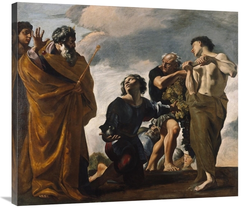 Global Gallery GCS-456782-36-142 36 in. Moses & the Messengers From Ca