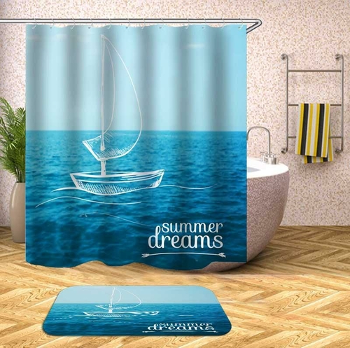 Summer Dreams On A Boat Shower Curtain