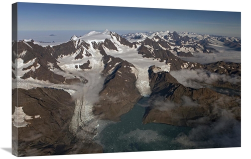 24 x 36 in. Harker & Hamberg Glacier with Allardyce Range, South G