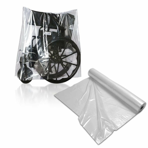 Roll of 150 Equipment Covers on Roll 40 x 20 x 48. Clear Polyethylene