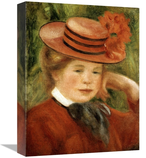 Global Gallery GCS-279637-16-142 16 in. Girl with a Red Hat Art Print 