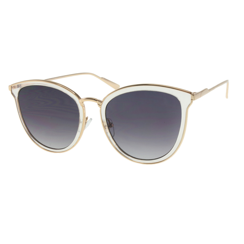 MQ Alina Sunglasses in Clear / Smoke