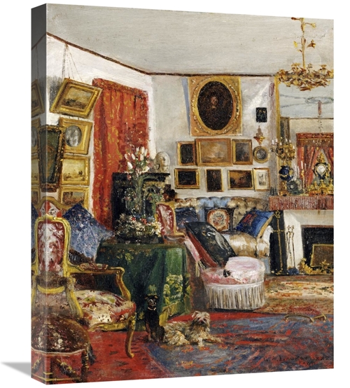 Global Gallery GCS-266175-22-142 22 in. An Interior of a Sitting Room 