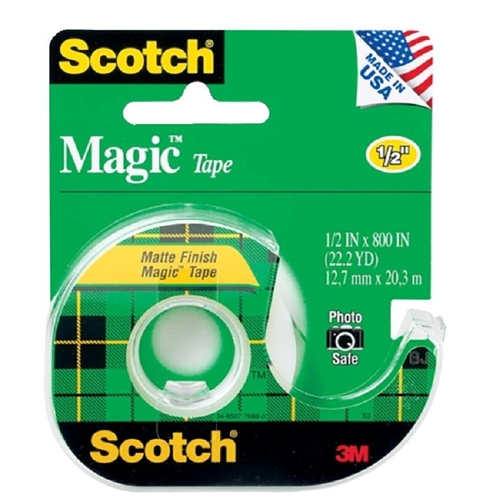 Scotch 040473 Magic Photo-Safe Writable Self-Adhesive Invisible Tape W