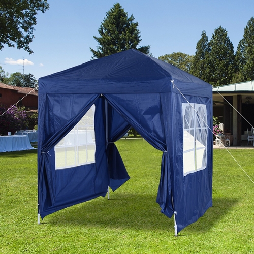 Outsunny 6.6ft x 6.6ft Pop Up Gazebo Party Wedding Tent Folding Canopy